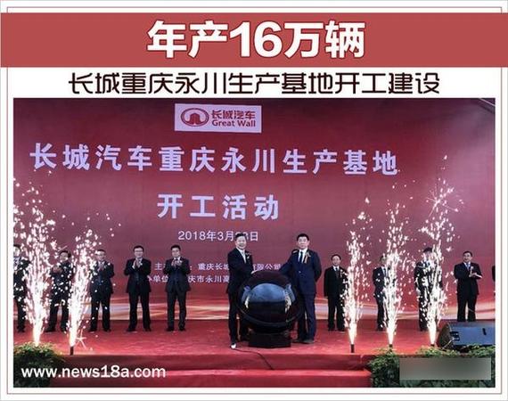 长城重庆永川生产基地开工建设 年产16万辆